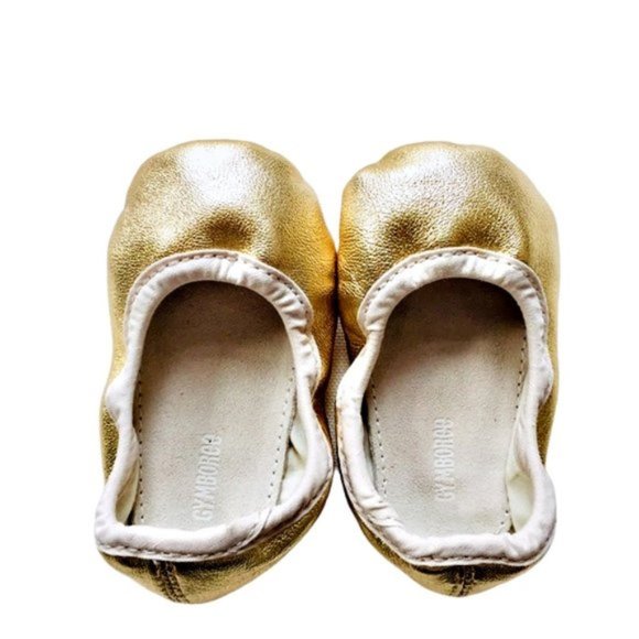 Rachel Zoe x Gymboree Gold Leather Ballet Flats - Picture 5 of 5